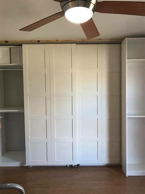 <b>IKEA</b> Hemnes series includes several wardrobes – open and closed ones but the most popular version is a sliding <b>door</b> one. . Ikea bergsbo door hack